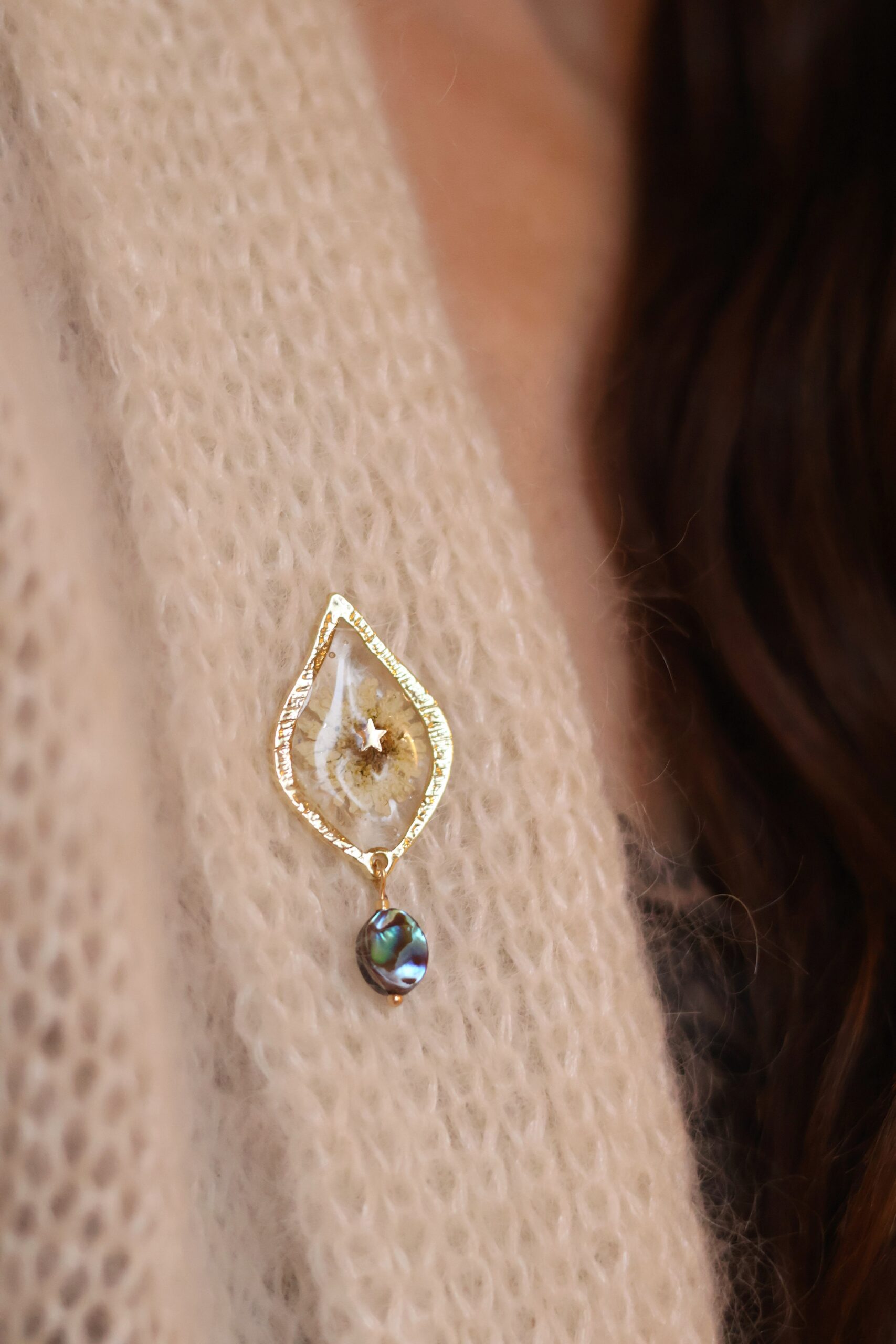 Broche Camomille- Ormeau – Image 2